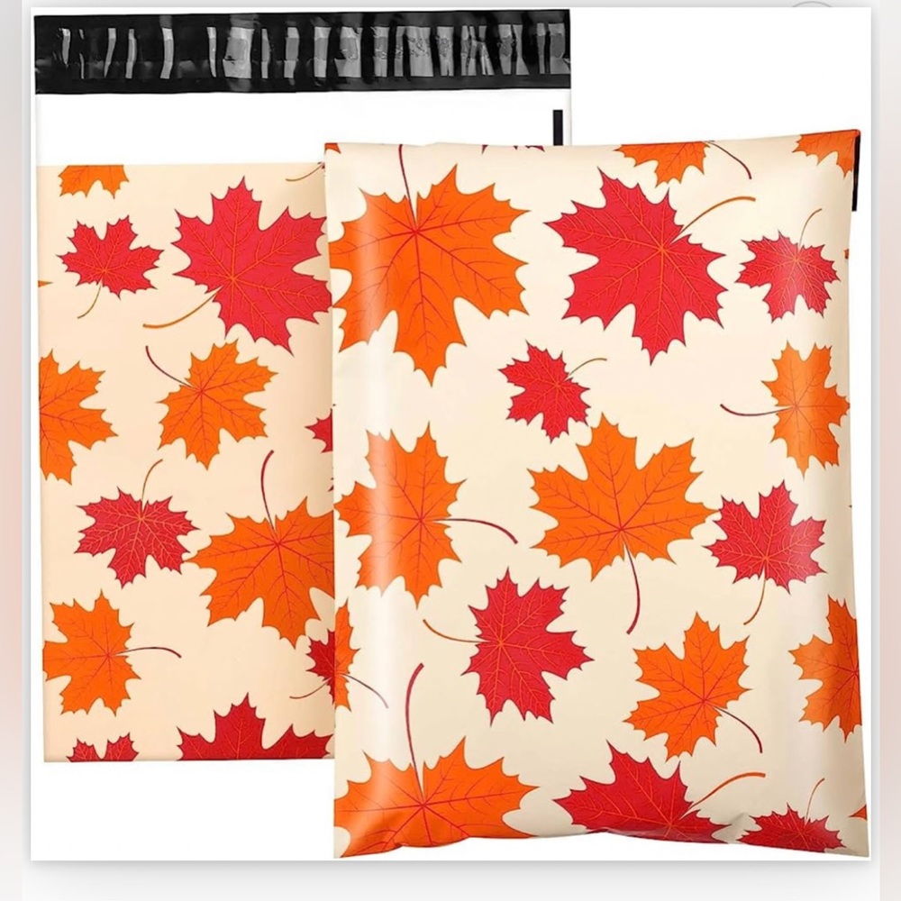 New Maple Leaf Fall Self Seal Shipping Poly Mailers Envelopes